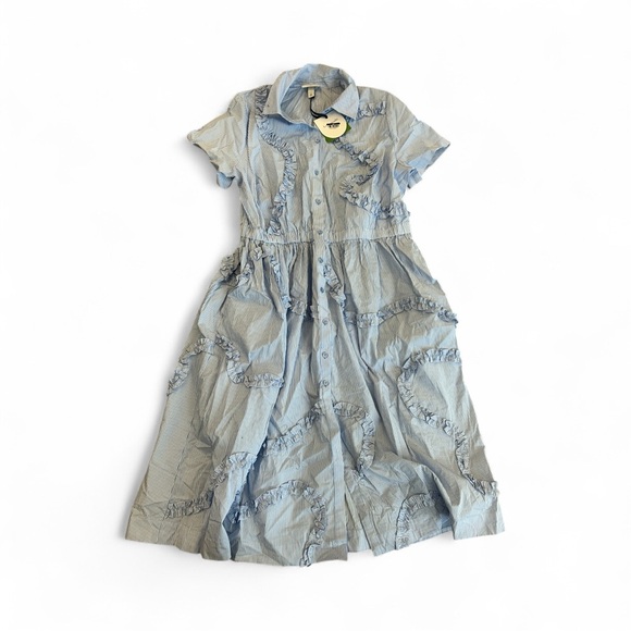 Kate Spade Light Blue Ruffle Dress NWT plus size XXL - Picture 1 of 3